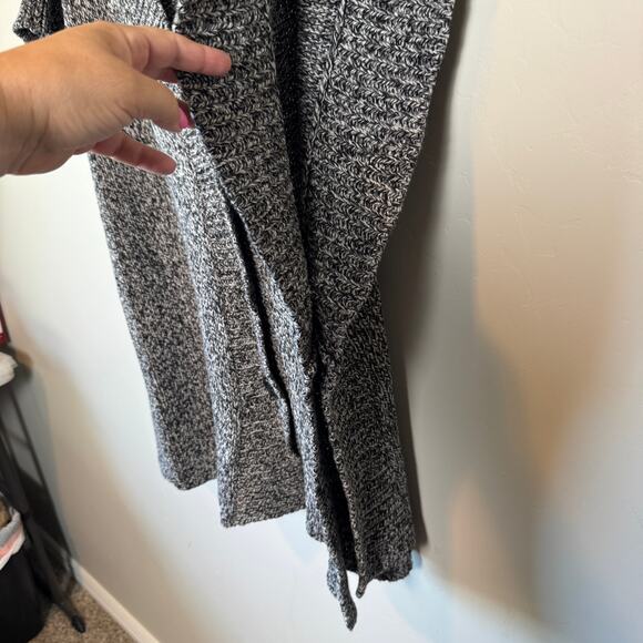 Ulla Popken Womens Sz 20-26 Cardigan Sweater Gray Short Sleeve Oversized Cozy - Picture 4 of 9